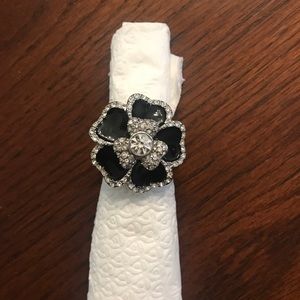 Flower statement ring